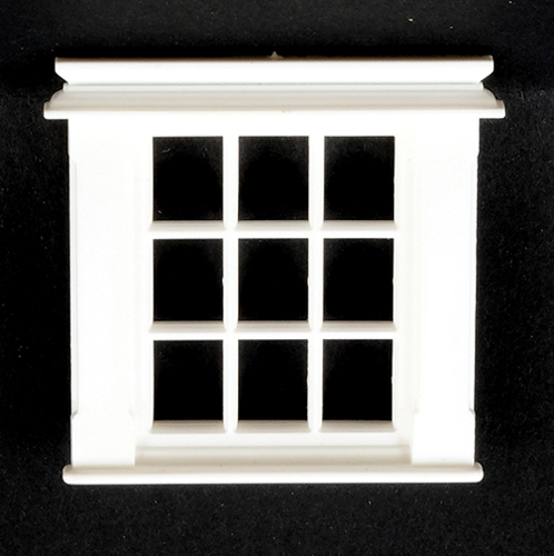 Georgian Window, 9 Pane, 1/24th Scale